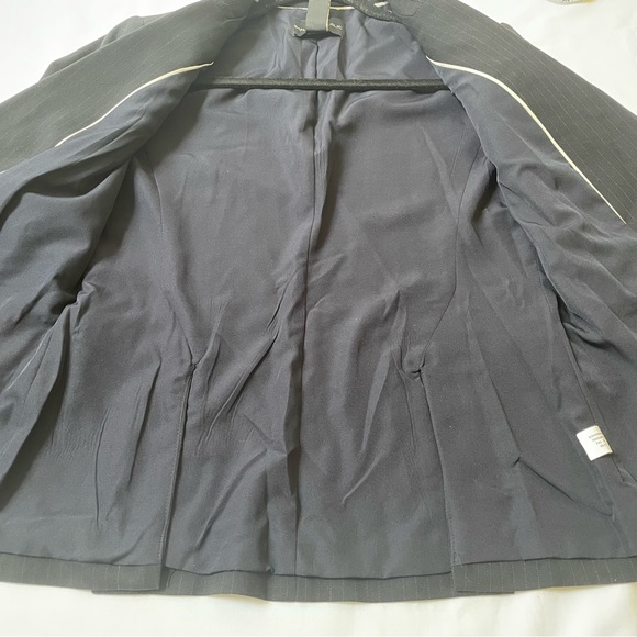 Banana Republic black pinstripe blazer jacket size 0 - Picture 7 of 14